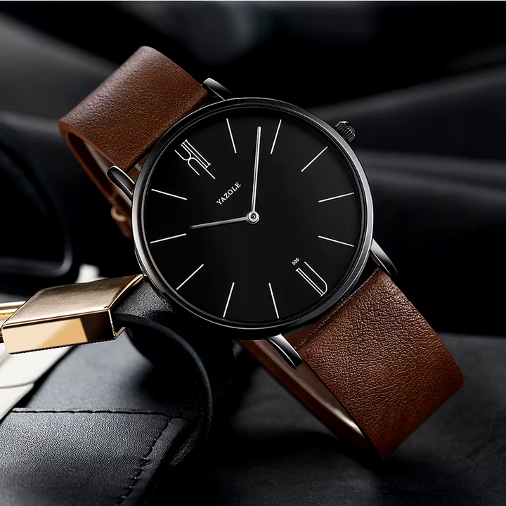 Yazole Bennett Leather Watch