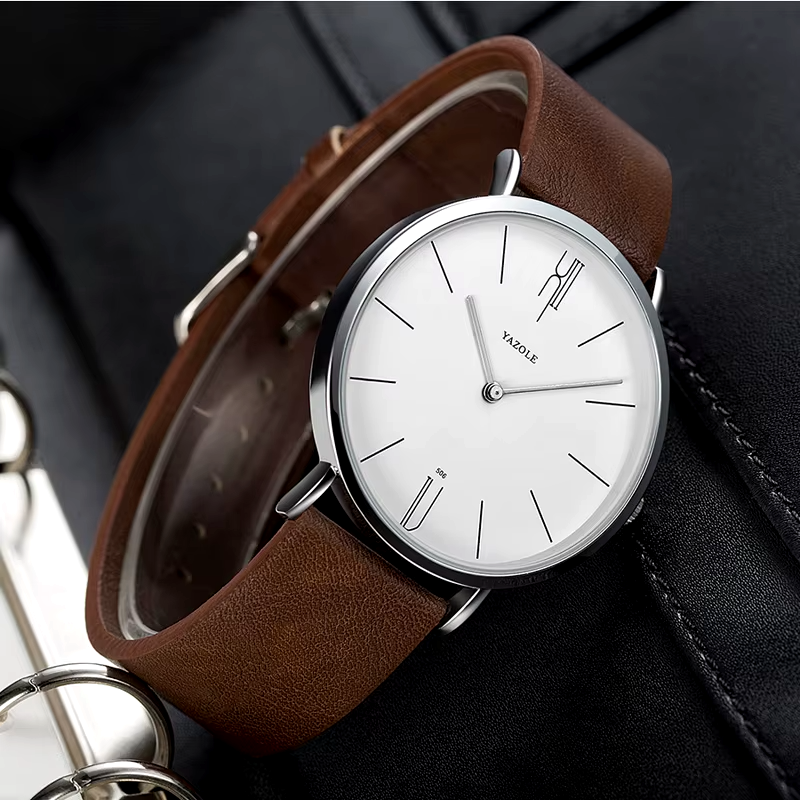 Yazole Bennett Leather Watch