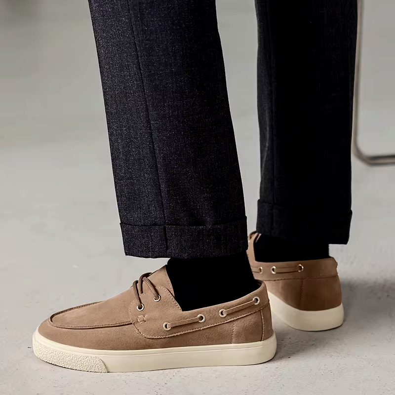 Marin Suede Lace-Up Loafer