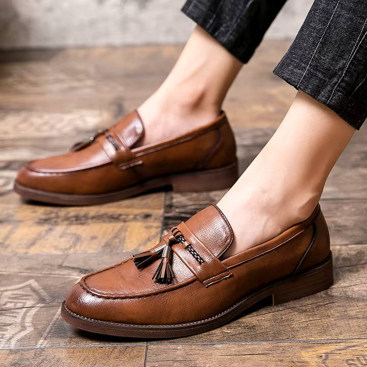 Richmond Leather Tassel Loafers