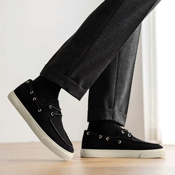 Marin Suede Lace-Up Loafer