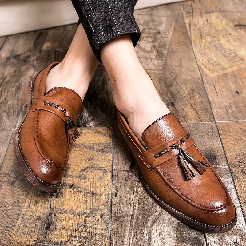 Richmond Leather Tassel Loafers