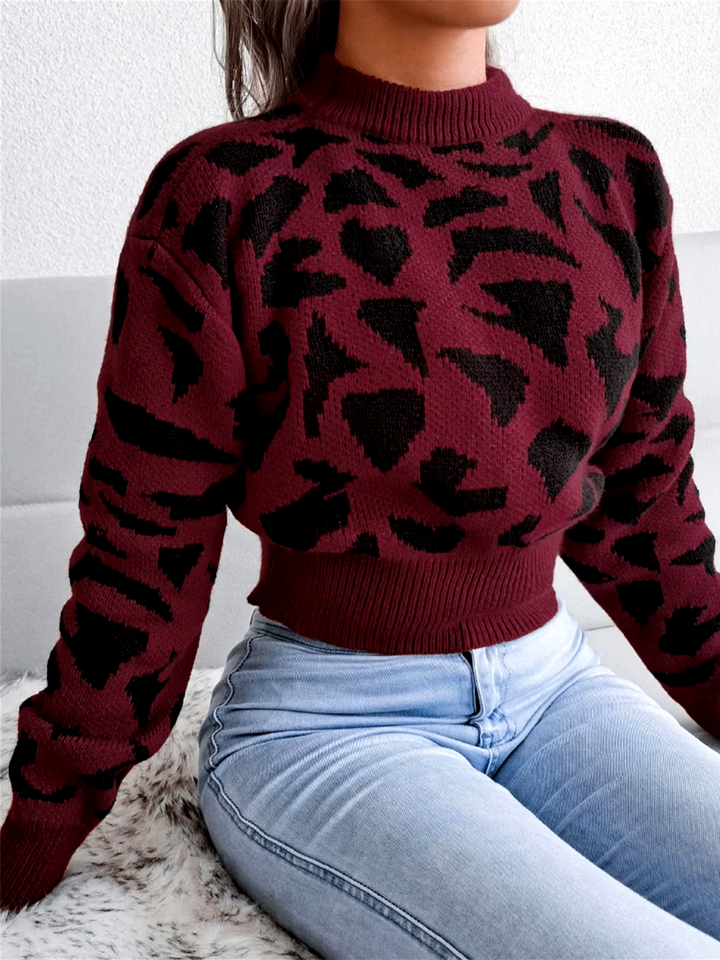 Leopard Knit Sweater