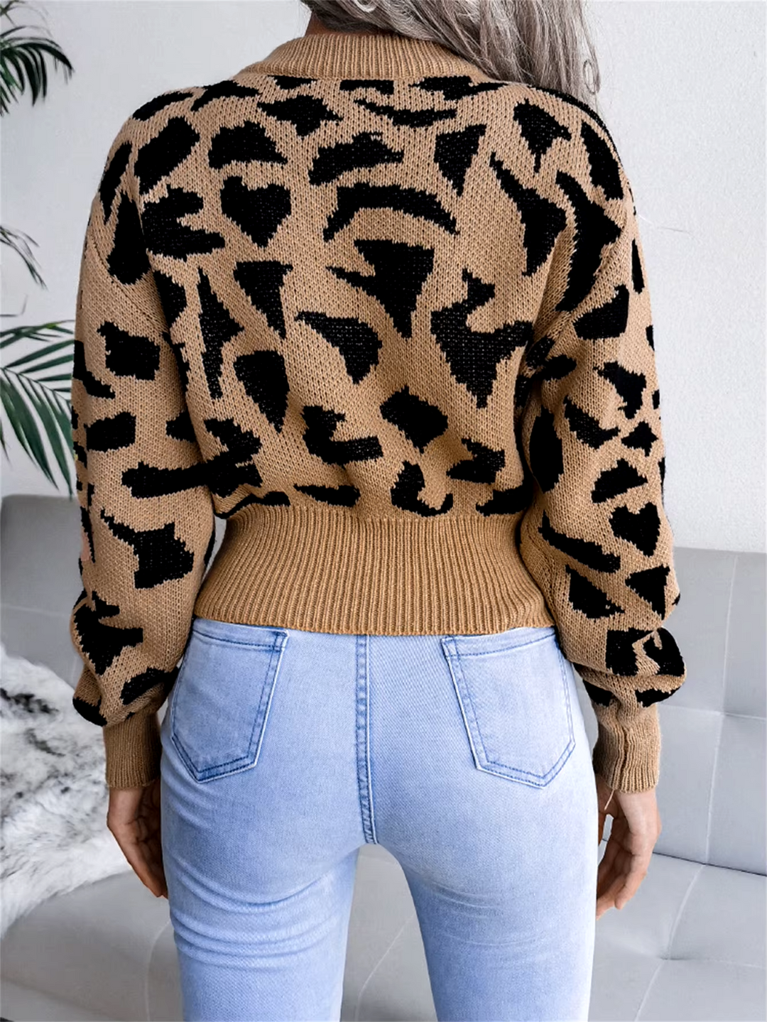 Leopard Knit Sweater