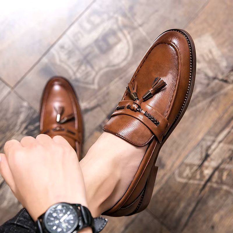 Richmond Leather Tassel Loafers