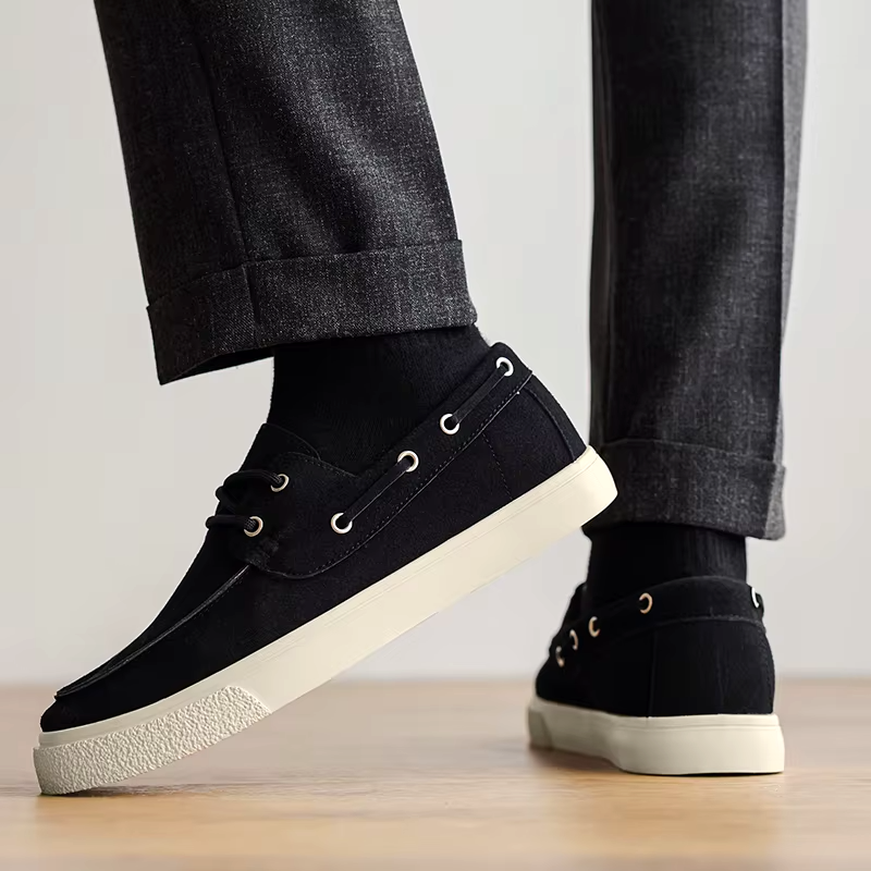 Marin Suede Lace-Up Loafer