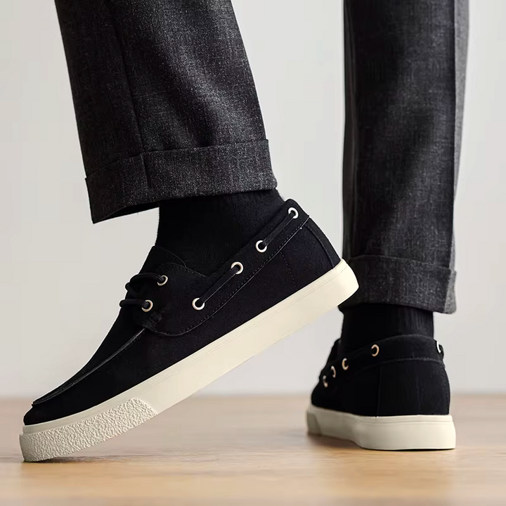 Marin Suede Lace-Up Loafer