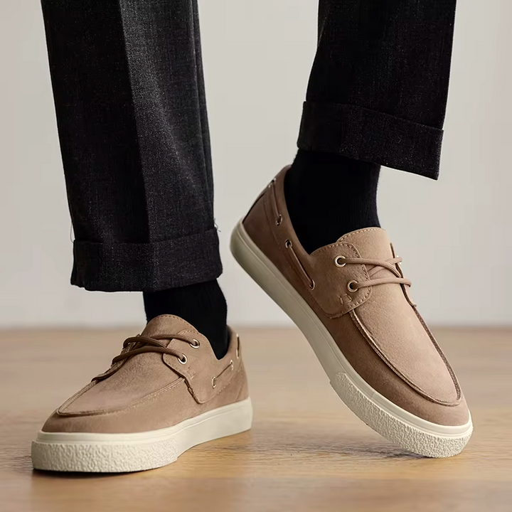Marin Suede Lace-Up Loafer