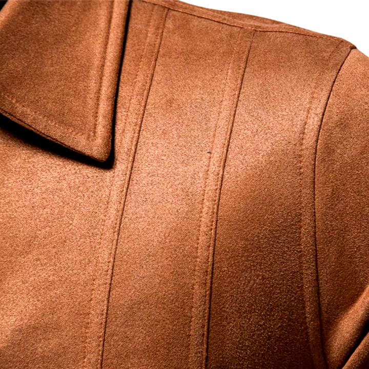 Verdant Suede Trucker Jacket
