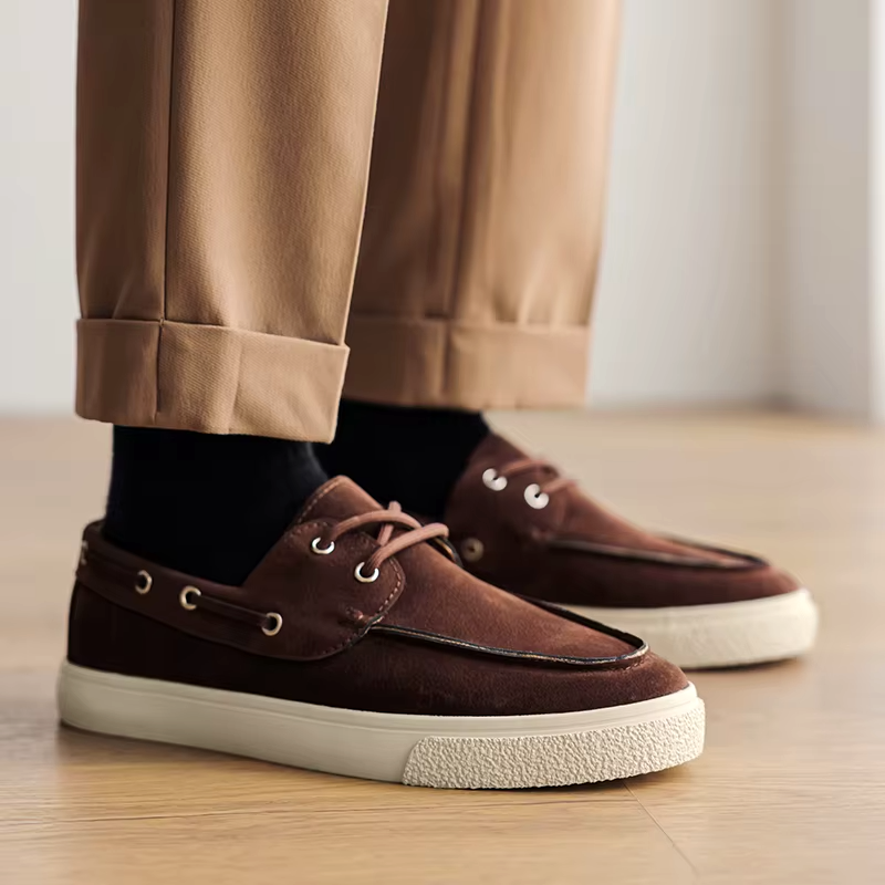 Marin Suede Lace-Up Loafer