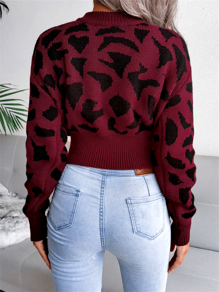 Leopard Knit Sweater