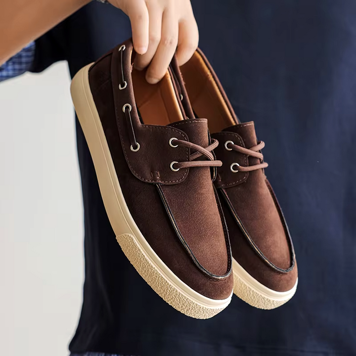 Marin Suede Lace-Up Loafer