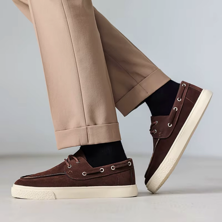 Marin Suede Lace-Up Loafer