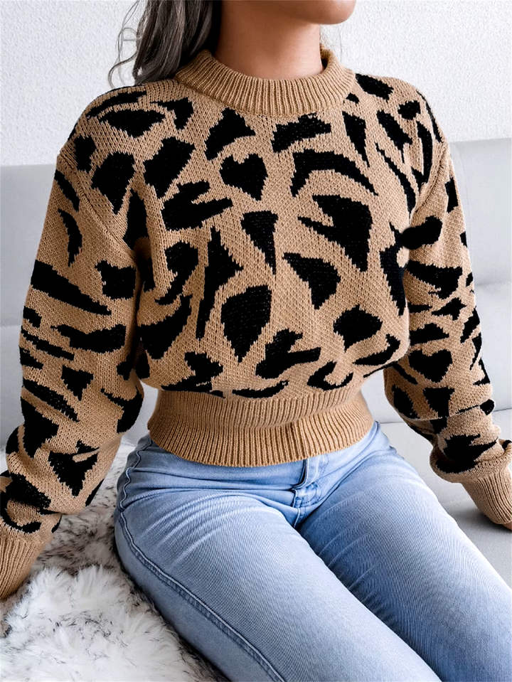 Leopard Knit Sweater