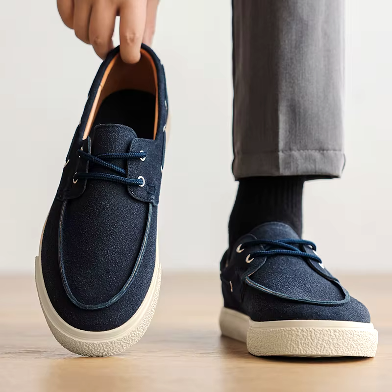 Marin Suede Lace-Up Loafer