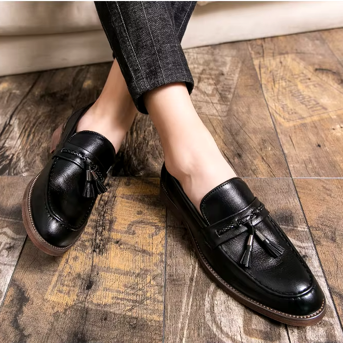 Richmond Leather Tassel Loafers