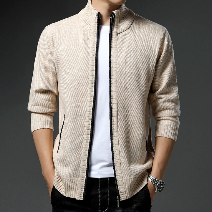 Heritage Knit Zip Cardigan