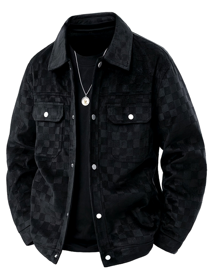Monarch Checkered Suede Jacket