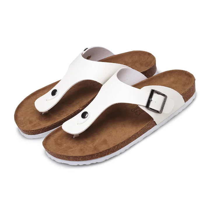 Suede Lightweight Cork Flip Flops