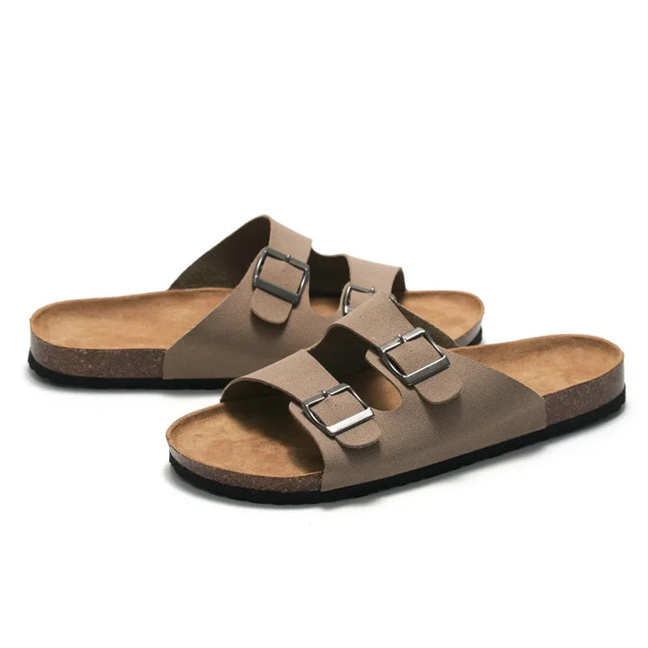 Suede Lightweight Cork Flip Flops