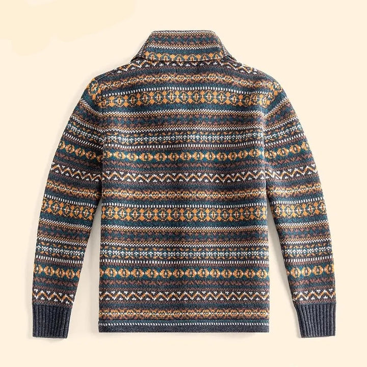 Bravado Patterned Wool Cardigan